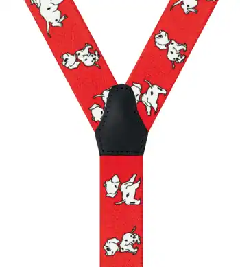 Chiens Dalmatiens Rouge - 80 cm vue arrière