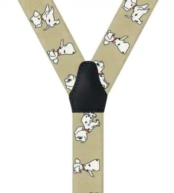 Chiens Dalmatiens Beige - 80 cm vue arrière