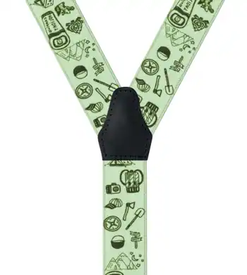 Camping Outdoor Vert Clair - 80 cm vue arrière