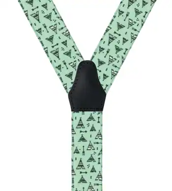 Tipi Indien Vert Clair - 80 cm vue arrière