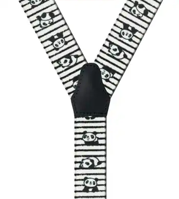 Pandas Noir & Blanc - 80 cm vue arrière
