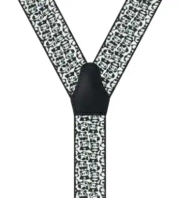 Petits Pandas Noir & Blanc - 80 cm vue arrière