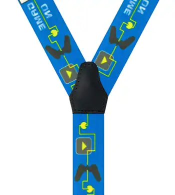 Gamer Bleu - 80 cm vue arrière