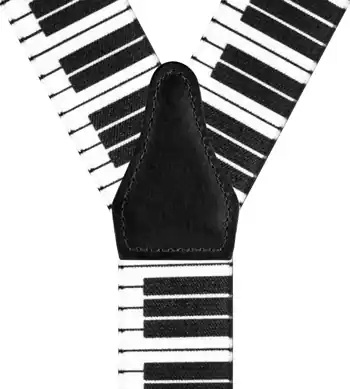 Piano Noir et Blanc - 120 cm vue arrière