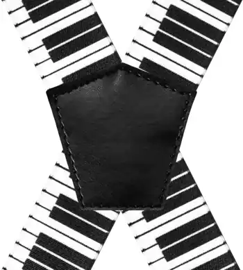 Piano Noir et Blanc - 120 cm vue arrière