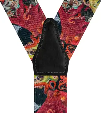 Poulpes Orange - 120 cm vue arrière