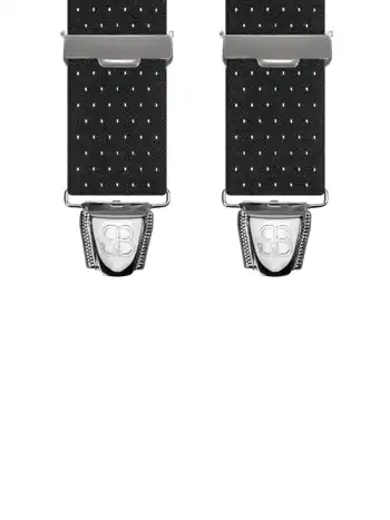 Uni à pois Noir - 120 cm vue avant