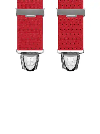 Uni à pois Rouge - 120 cm vue avant