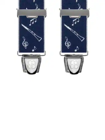 Motifs Musique et instruments Marine - 120 cm vue avant