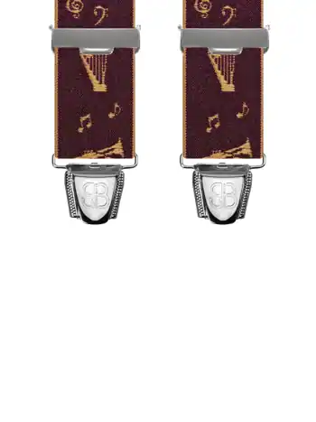 Motifs Musique et instruments Bordeaux - 120 cm vue avant