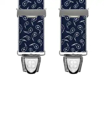 Motifs Cachemire Marine - 120 cm vue avant
