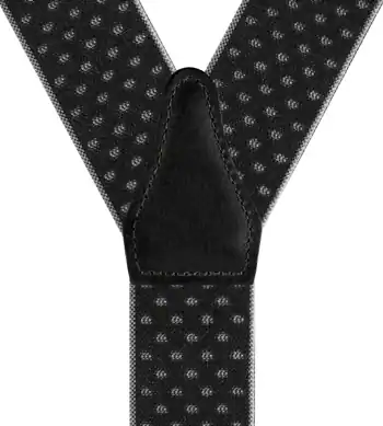 Liserets et pois Noir - 120 cm vue arrière