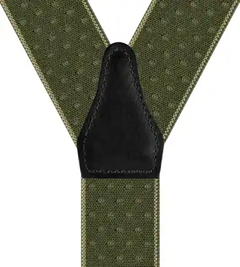 Liserets et pois Kaki - 120 cm vue arrière