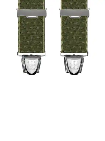Liserets et pois Kaki - 120 cm vue avant