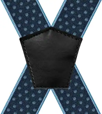 Liserets et pois Bleu Marine - 120 cm vue arrière