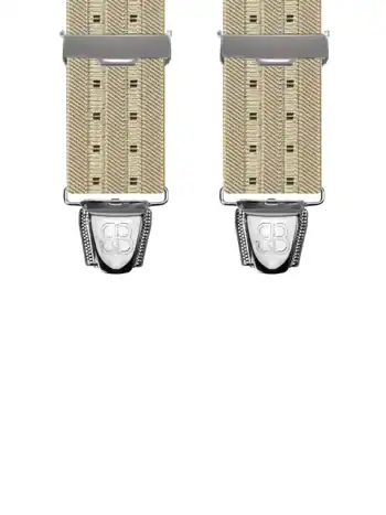 Uni tissé à motifs carrés Beige - 120 cm vue avant