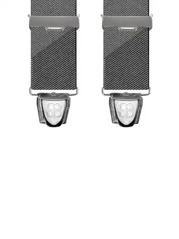 Bandes diagonales Gris - 120 cm vue avant
