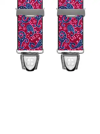 Motifs Cachemire bicolore Bordeaux - 120 cm vue avant