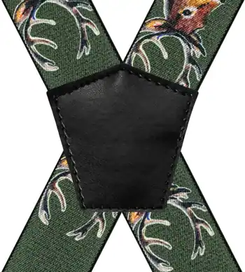 Animaux Cerfs Vert Kaki - 120 cm vue arrière