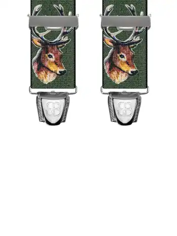 Animaux Cerfs Vert Kaki - 120 cm vue avant
