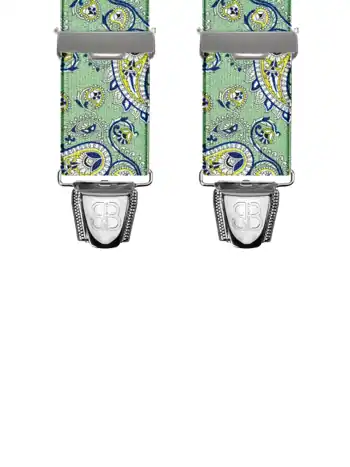 Motifs Cachemire Vert - 120 cm vue avant