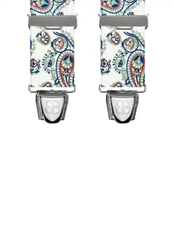 Motifs Cachemire Cachemire Blanc - 120 cm vue avant