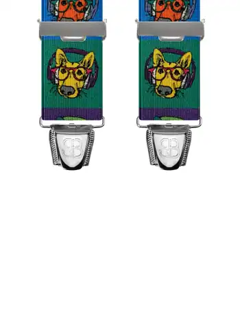 Chiens Pop Multicolore - 120 cm vue avant