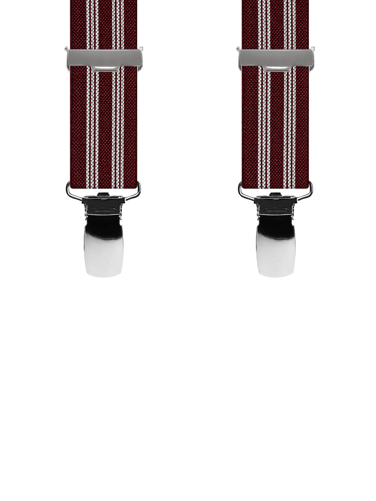 Vue avant - Bretelles enfant biclip Fantaisie Bordeaux 80 cm