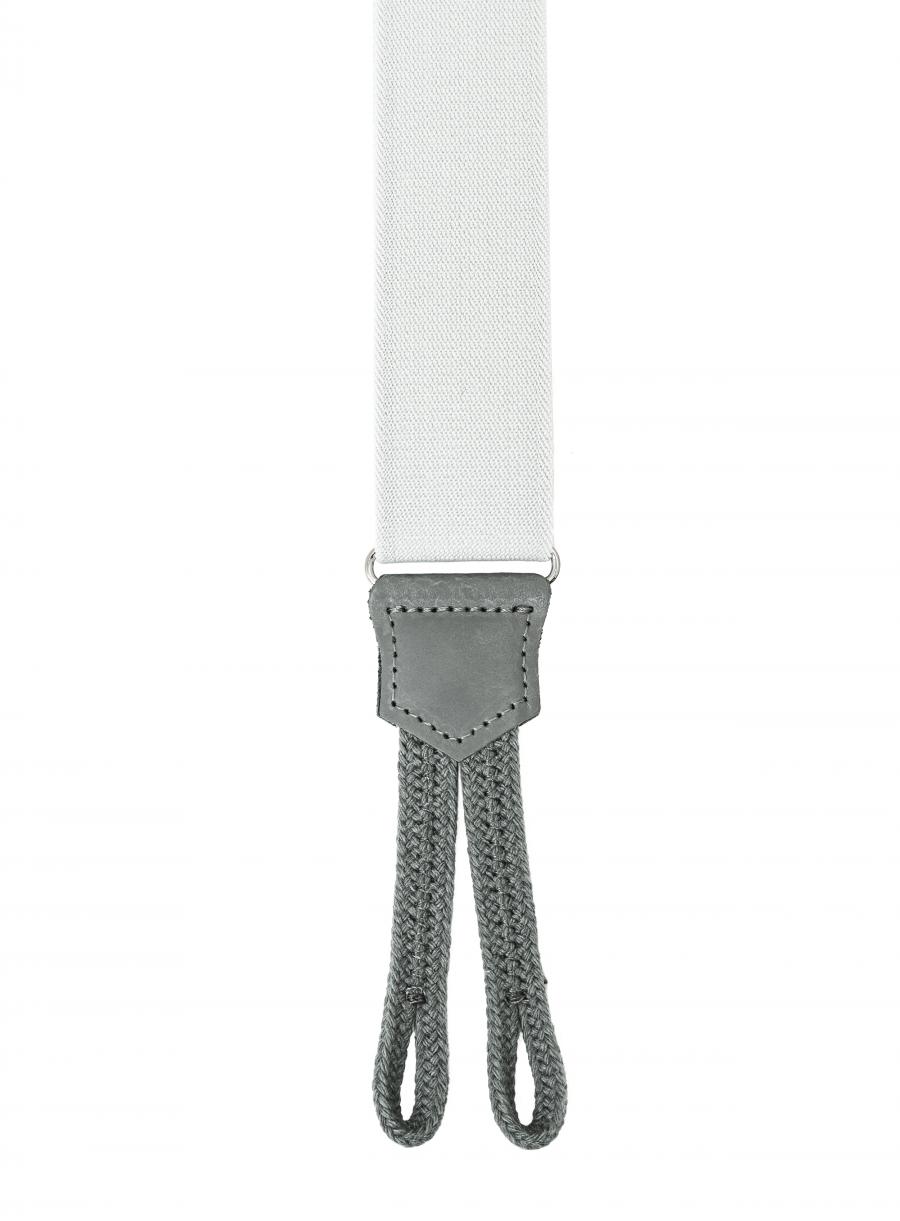 Bretelles pattes tressées - Hercule 35mm - 120cm - Gris clair