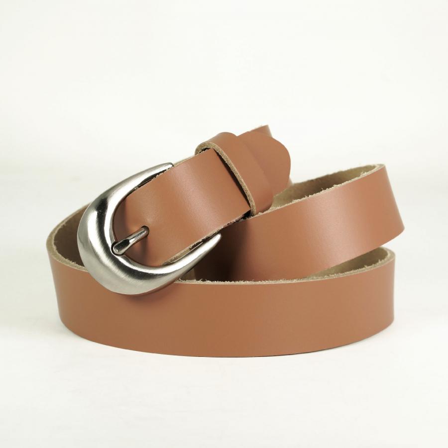 Ceinture Femme cuir - 30mm - Beige