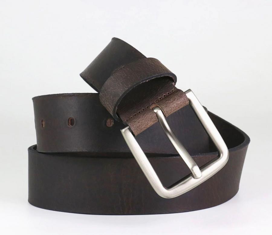 Ceinturon cuir - Buffle 40mm - Marron