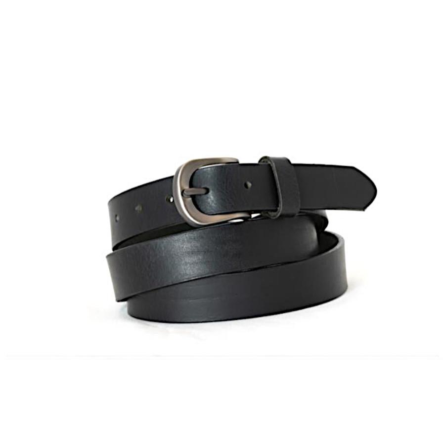 Ceinture cuir - Santiago 30mm - Noir