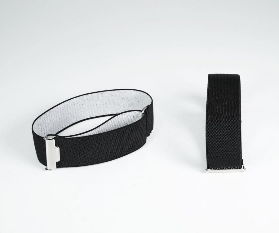 Tour de bras - Uni 25mm - Noir (1 Paire)